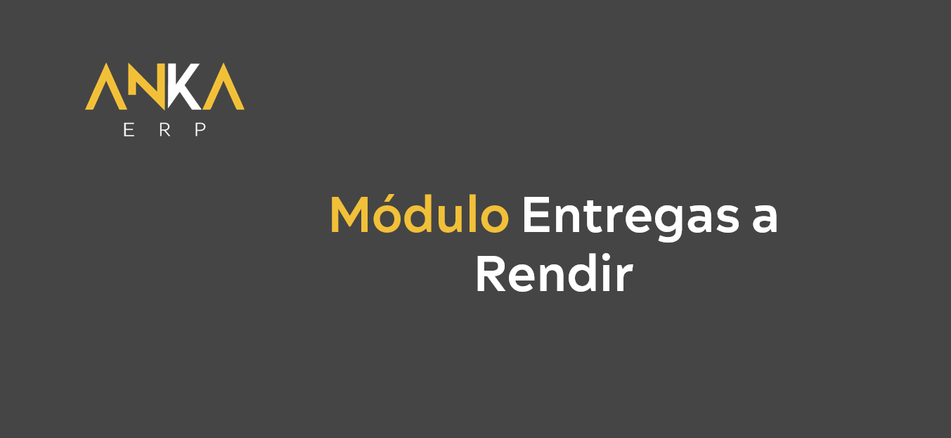 Entregas a rendir